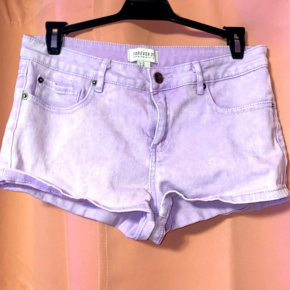 forever21 premium denim shorts